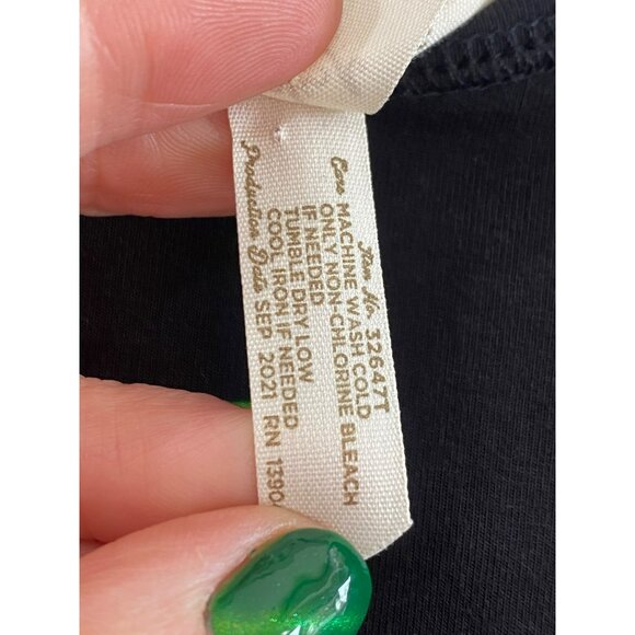 New Matilda Jane Womens Black Hi-Low Back-Slit Long-Sleeve Top S - Picture 5 of 11